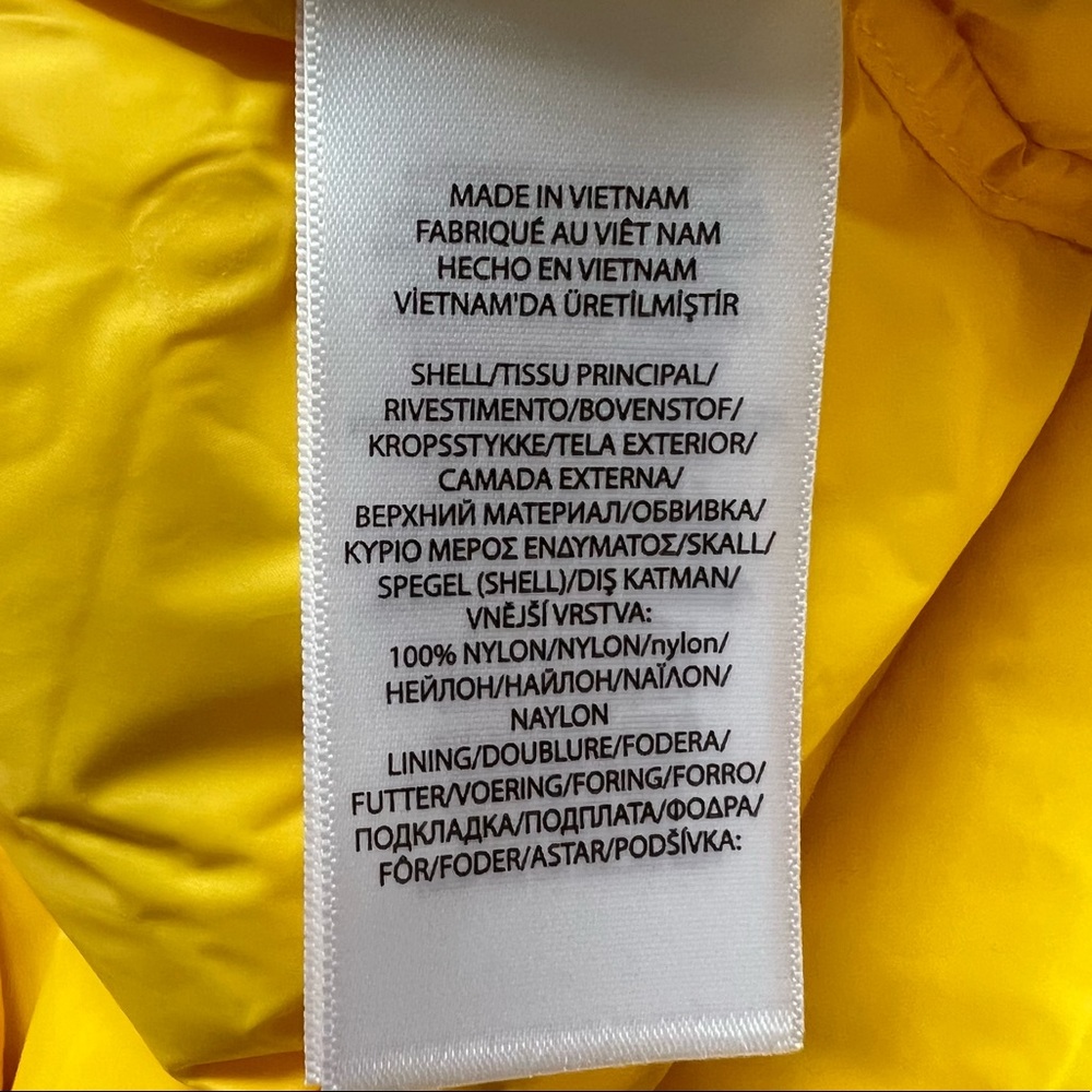 POLO RALPH LAUREN Packable Lightweight Quilted Hooded Puffer Jacket  Yellow - Picture 12 of 15